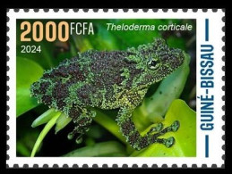 GUINEA BISSAU 2024 STAMP 1V - CAMOUFLAGE - FROG FROGS GRENOUILLE GRENOUILLES - MNH - Frösche