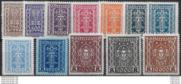 1923-24 Austria Allegorie 12v. MNH Unificato N. 314/25 - Other & Unclassified