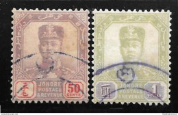 1904 Malaysian States JOHORE - SG 69/70   USED - Autres & Non Classés