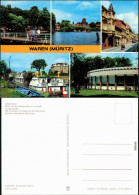 Waren (Müritz) Kietzbrücke, MS Fontane Im Hafen, Gaststätte Müritzring 1982 - Waren (Mueritz)
