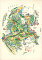 Allgemein Mecklenburg Vorpommern Landkarten-Ansichtskarten: Insel Rügen 1964 - Other & Unclassified