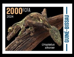 GUINEA BISSAU 2024 IMPERF STAMP 1V - CAMOUFLAGE - REPTILES GECKO GECKOS - MNH - Other & Unclassified