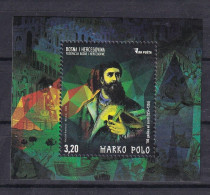 BOSNIA AND HERZEGOVINA  2024,POST SARAJEVO,700 YEARS SINCE THE DEATH,MARKO POLO,BLOCK,MNH - Bosnië En Herzegovina