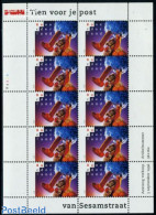 Netherlands 1996 Sesame Street Tien Voor Je Post M/s, Mint NH - Ungebraucht