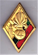 4° REI. 4° Régiment étranger D'Infanterie. Vélite. Doré, Matriculé, émail Grand Feu. Drago. - Army