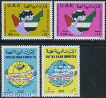 United Arab Emirates 1986 Postal Reforms 4v, Mint NH, Post - Poste