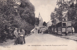 Bonsecours Le Depart Du Tramways Pour La France - Autres & Non Classés