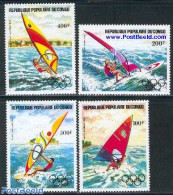 Congo Republic 1983 Preolympic Year, Windsurfing 4v, Mint NH, Sport - Olympic Games - Sailing - Sport (other And Mixed) - Segeln