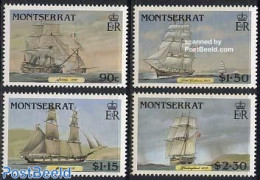 Montserrat 1986 Postal Ships 4v, Mint NH, Transport - Post - Ships And Boats - Posta