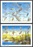 Georgia 1996 Birds 2x16v In 2 M/s, Mint NH, Nature - Birds - Birds Of Prey - Owls - Woodpeckers - Georgië