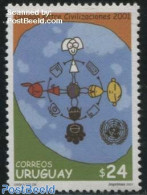 Uruguay 2001 Dialogue Among Civilisations 1v, Mint NH, History - Various - United Nations - Joint Issues - Joint Issues