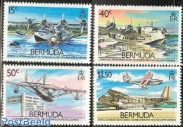 Bermuda 1987 Aeroplanes 4v, Mint NH, Transport - Aircraft & Aviation - Aerei