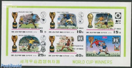 Korea, North 1978 WC Football Winners 6v M/s, Imperforated, Mint NH, Sport - Football - Corea Del Norte