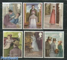 Great Britain 2013 The Works Of Jane Austen 6v, Mint NH, Art - Authors - Unused Stamps