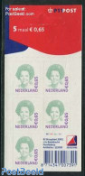 Netherlands 2002 Beatrix 5x0.65 Foil Sheet With PTT Logo, Mint NH - Unused Stamps