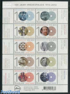 Netherlands 2013 100 Years Palace Of Justice 10v M/s, Mint NH, Transport - Various - Railways - Justice - Art - Sculpt.. - Neufs