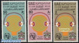 United Arab Emirates 1976 World Telecommunication Day 3v, Mint NH, Science - Telecommunication - Télécom