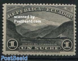 Ecuador 1908 1S, Stamp Out Of Set, Mint NH, Sport - Mountains & Mountain Climbing - Escalada
