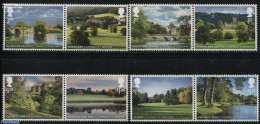 Great Britain 2016 Capability Brown 8v (4x [:]), Mint NH, Nature - Gardens - National Parks - Art - Bridges And Tunnel.. - Neufs