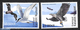 Greenland 2017 Birds 2v, Joint Issue With French Antarctica, Mint NH, Nature - Various - Birds - Penguins - Joint Issues - Nuevos