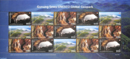 Indonesia 2021 Gunung Sewu National Park M/s, Mint NH, History - Nature - Geology - National Parks - Natur