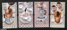 Hong Kong 2023 Tea Making 4v, Mint NH, Health - Food & Drink - Unused Stamps