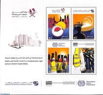 Qatar 2023 Safety At Work 4v M/s, Mint NH - Qatar