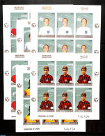 Manama 1968 Football Players M/s, Imperforated, Mint NH, Sport - Football - Manama