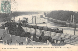 94-VILLENEUVE-ST-GEORGES-Panorama De La Seine Et Vue Sur Ablon-N 6004-A/0161 - Villeneuve Saint Georges