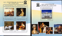 Guinea, Republic 2014 Hermitage Museum 2 S/s, Mint NH, Art - Museums - Paintings - Rembrandt - Musées