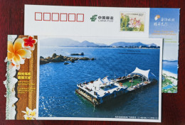 Snorkeling Touring,diving Ship,China 2012 Sunny Hainan Island Holiday Paradise Advertising Pre-stamped Card - Tauchen