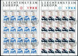 Liechtenstein 937-938 Gestempelt Als Kleinbögen, Ersttagssonderstempel #IG988 - Other & Unclassified