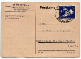 DDR 246 Auf Postkarte Als Einzelfrankatur Portogerecht #JF124 - Otros & Sin Clasificación