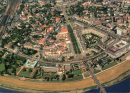 Neustadt-Dresden Luftbild - Jap. Palais, Dreikönigskirche, Bahnhof 2000 - Dresden