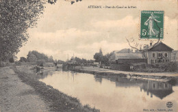 08-ATTIGNY -Pont Du Canal Et Port-N 6006-D/0295 - Attigny