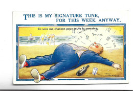 CPA ILLUSTREE THIS IS MY SIGNATURE TUNE  (voir Timbre) - Humor