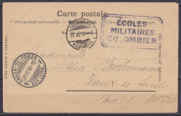 Suisse - CP "Souvenir D'Yverdon - Le Collège" Càpt COLOMBIER /19.VI.1910/ NEUFCHÂTEL Pour LA-CHAUX-DE-FONDS - Cachet [EC - Documents