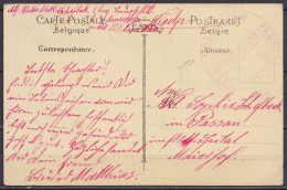 CP Cathédrale D'Anvers En Franchise Feldpost Pour PASSAU - Cachet "FESTUNG-LAZARETT / BRIEFSTEMPEL / ANTWERPEN" - Armada Alemana