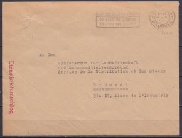 L. Franchise Militaire "Dienstbriefumschlag" Flam. BRUXELLES /9 XII 1944 Pour BRÜSSEL - Au Dos: Cachet "Der Militärbefeh - 1946 -10 %