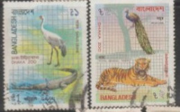 1972 BANGLADESH USED STAMP ON BIRD/ Dacca Zoo/	Grus Antigon-Crane,Pavo Cristatus -Indian Peafowl - Other & Unclassified