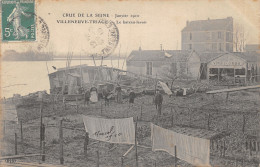 94-VILLENEUVE TRIAGE-INONDATION 1910-LE BATEAU LAVOIR-N 6008-F/0091 - Villeneuve Saint Georges