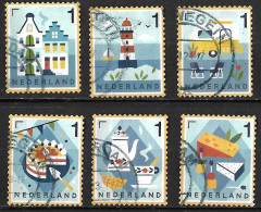 2023 Typisch Hollands 6 X Gestempelde Waarden Uit Het Vel - Used Stamps