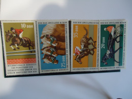 GERMANY   DDR   MNH STAMPS    ANIMALS HORSES - Horses