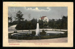 AK Recklinghausen, Stadtgarten Mit Fontäne  - Recklinghausen