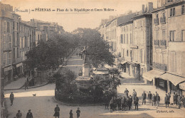 34-PEZENAS-PLACE DE LA REPUBLIQUE-COURS MOLIERE-N 6010-H/0253 - Pezenas