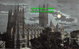 R390411 Canterbury Cathedral. Valentines Moonlight Series - Welt