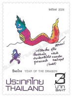 2024 THAILAND YEAR OF THE DRAGON STAMP 1V - Chinese New Year