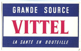 Buvard  18.5 X 12   Eau De VITTEL  Grande Source  Rouge Violet - Frisdrank