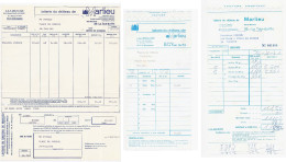 Facture Des 06-10-1966 / 30-04-1968 Et 15-04-1971 à En-tête De LA LAITERIE DU CHATEAU DE MARLIEU à Ste Blandine La Tour* - 1950 - ...