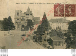 72.  LE MANS .  Eglise De La Couture .  Préfecture Et Square ... - Le Mans
